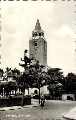 Ak Rijnsburg Südholland, Hervormde Kerk