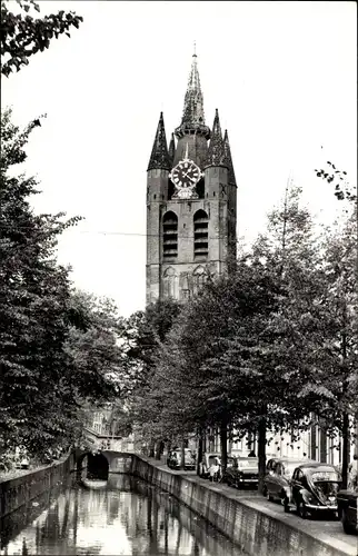 Ak Delft Südholland Niederlande, Toren van de Oude Kerk