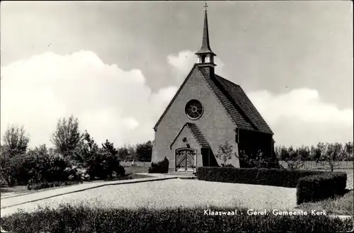 Ak Klaaswaal Südholland, Geref. Gemeente Kerk