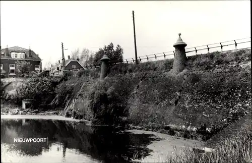 Ak Nieuport Nieuwpoort Molenlanden Südholland, Teilansicht