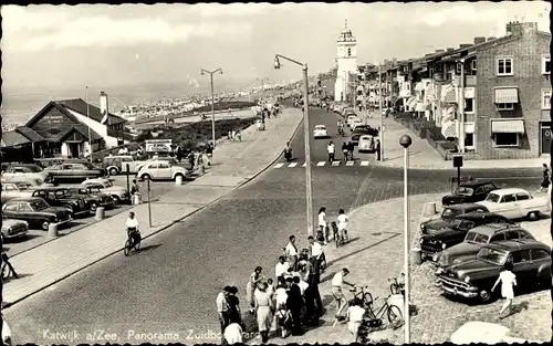 Ak Katwijk aan Zee Südholland Niederlande, Panorama Zuidboulevard