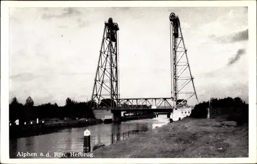 Ak Alphen aan den Rijn Südholland, Hefbrug