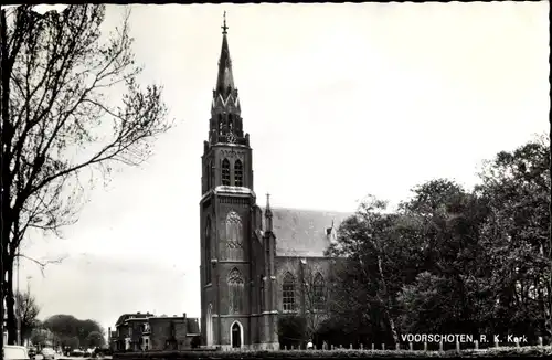 Ak Voorschoten Südholland, R. K. Kerk