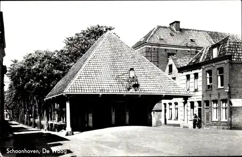 Ak Schoonhoven Südholland Niederlande, De Waag