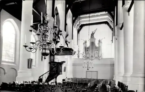 Ak Nieuport Nieuwpoort Molenlanden Südholland, Int. N. H. Kerk