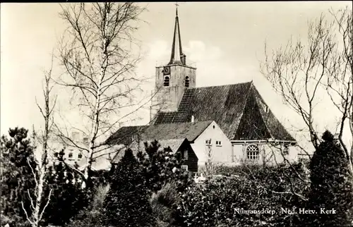Ak Numansdorp Südholland Niederlande, Ned. Herv. Kerk