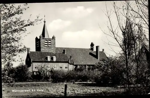 Ak Wieringerwerf Wieringen Nordholland Niederlande, R. K. Kerk