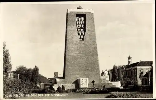 Ak Den Helder Nordholland Niederlande, Helden der Zee Monument