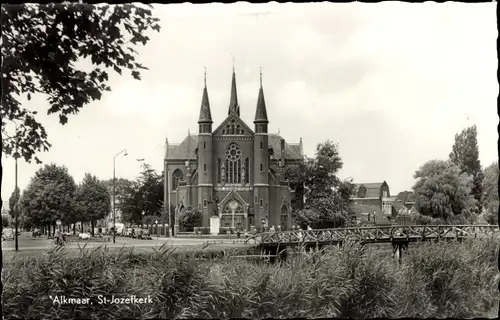 Ak Alkmaar Nordholland Niederlande, St. Jozefkerk