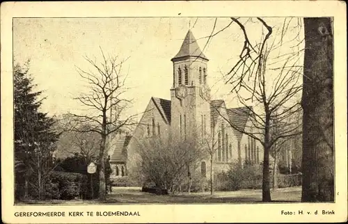 Ak Bloemendaal Nordholland Niederlande, Geref. Kerk