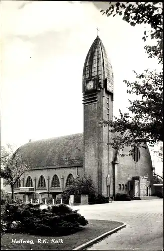 Ak Halfweg Haarlemmermeer Nordholland, R. K. Kerk