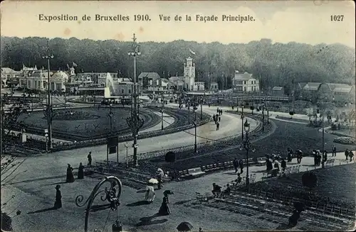 Ak Bruxelles Brüssel, Exposition 1910, Facade Principale