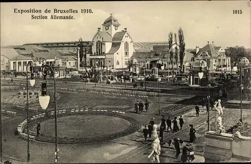 Ak Bruxelles Brüssel, Exposition 1910, Section Allemande