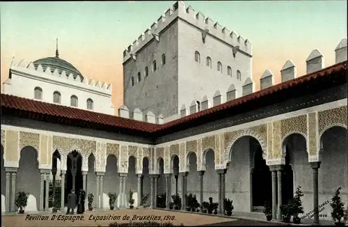Ak Bruxelles Brüssel, Exposition 1910, Pavillon d'Espagne