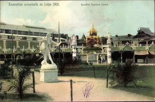 Ak Liège Lüttich Wallonien, Weltausstellung 1905, Quartier Extreme Orient