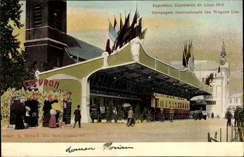 Ak Liège Lüttich Wallonien, Exposition Universelle 1905, Compagnie Internationale des Wagons Lits