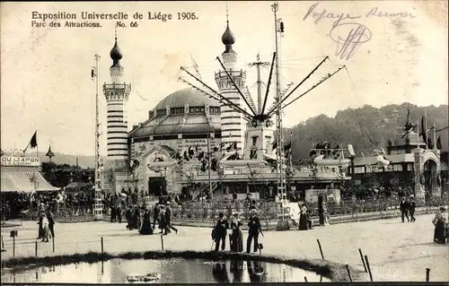 Ak Liège Lüttich Wallonien, Exposition Universelle 1905, Parc des Attractions