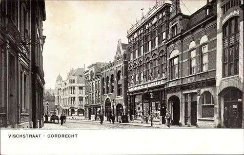 Ak Dordrecht Südholland Niederlande, Vischstraat