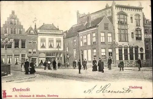 Ak Dordrecht Südholland Niederlande, Vischbrug