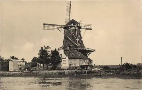 Ak Dordrecht Südholland Niederlande, Molen Welgelegen