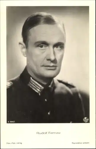 Ak Schauspieler Rudolf Fernau, Portrait, Uniform