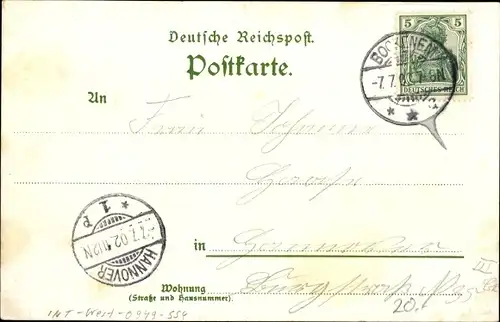Litho Bockenem am Harz, Königsturm, Tillsburg, Jägerhaus, Schloss Wohldenberg