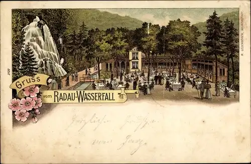 Litho Bad Harzburg am Harz, Radauwasserfall, Restauration