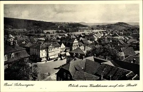 Ak Bad Salzungen in Thüringen, Blick vom Kirchturm auf die Stadt