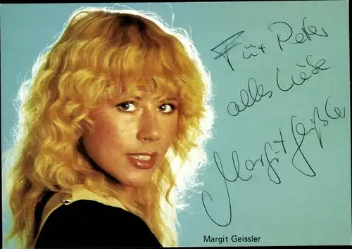 Ak Schauspielerin Margit Geissler, Portrait, Autogramm