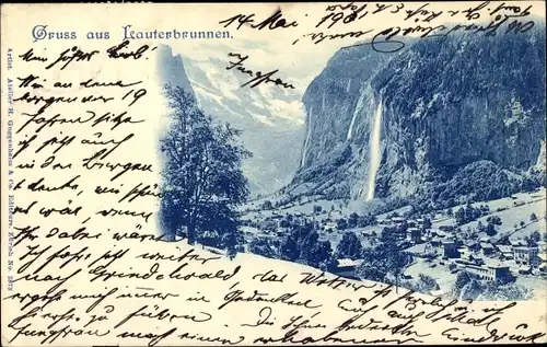 Ak Lauterbrunnen Kanton Bern, Totalansicht