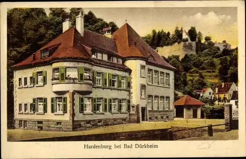 Ak Hardenburg Bad Dürkheim in der Pfalz, Ortsansicht mit Hotel