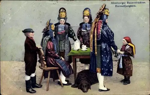 Ak Altenburger Bauerntrachten, Hormedjungfern