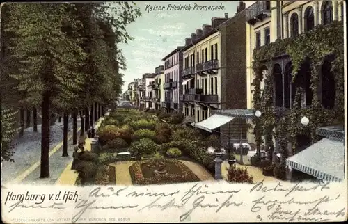 Ak Bad Homburg vor der Höhe Hessen, Kaiser-Friedrich-Promenade