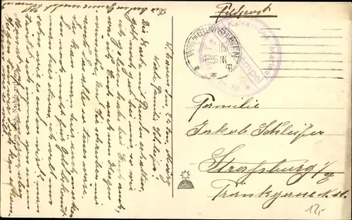 Ak Deutsches Kriegsschiff, U-Boot, Kaiserliche Marine