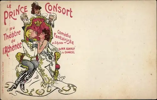 Künstler Litho Le Prince Consort au Theatre de l'Athenee, Comedie Fantaisiste en 3 Actes