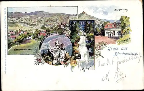 Künstler Litho Bischenberg Sasbachwalden im Schwarzwald, Brigittenschloss, Sasbachwalden