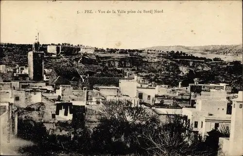 Ak Fès Fez Marokko, Vue de la Ville prise du Bordj Nord