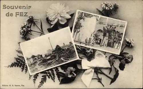 Ak Fès Fez Marokko, Teilansichten