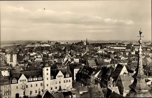 Ak Freiberg in Sachsen, Blick über Stadt