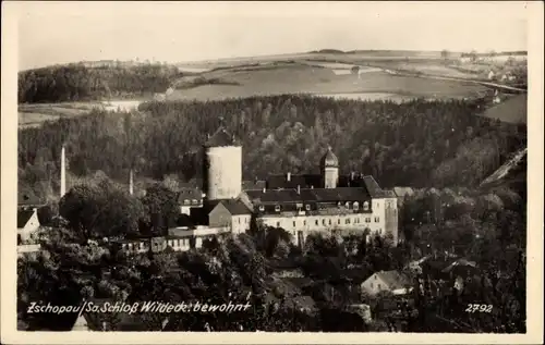 Ak Zschopau im Erzgebirge Sachsen, Schloss Wildeck: bewohnt