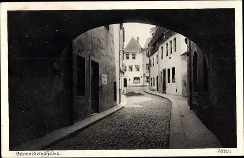 Ak Zittau in der Oberlausitz, Schmeidelgäßchen