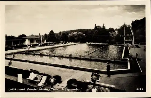 Ak Friedrichroda im Thüringer Wald, Schwimmbad