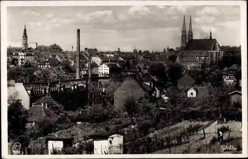 Ak Görlitz in der Lausitz, Stadtbild mit Peterskirche und Rathausturm
