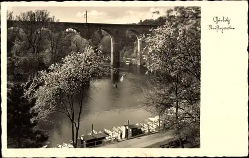 Ak Görlitz in der Lausitz, Partie an der Neiße