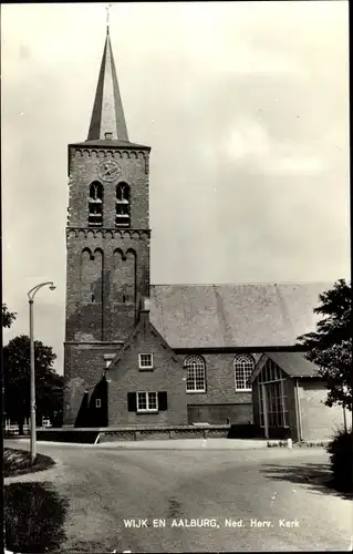 Ak Wijk en Aalburg Nordbrabant, Ned. Herv. Kerk