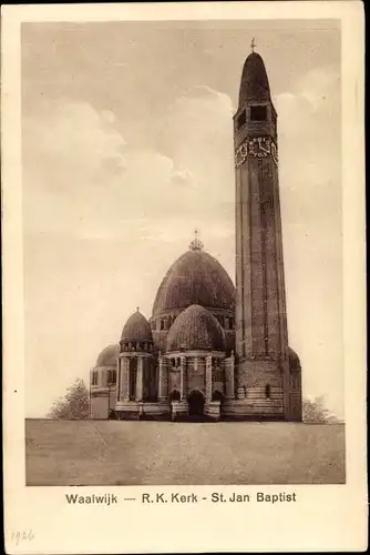 Ak Waalwijk Nordbrabant Niederlande, R. K. Kerk, St. Jan Baptist