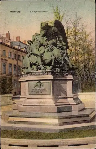 Ak Hamburg Mitte Altstadt, Esplanade mit Kriegerdenkmal