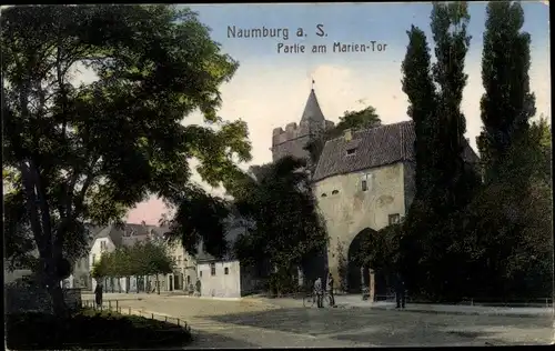 Ak Naumburg an der Saale, Partie am Marientor