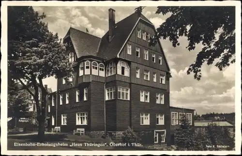 Ak Oberhof im Thüringer Wald, Eisenbahn Erholungsheim Haus Thüringen