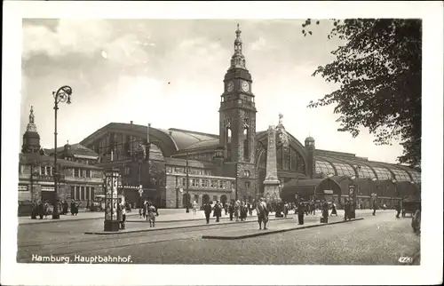 Ak Hamburg Mitte Sankt Georg, Hauptbahnhof